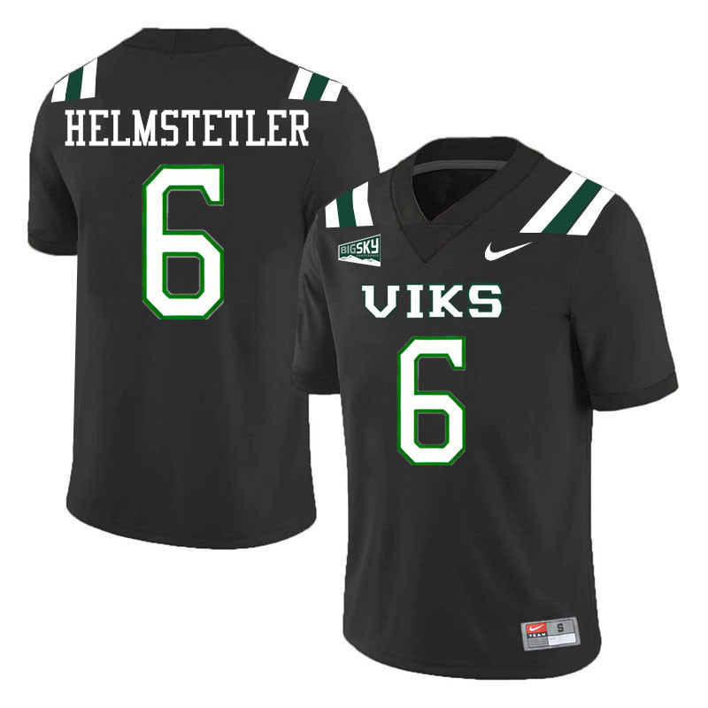 Portland State Vikings #6 Jaxton Helmstetler College Footbaall Jerseys,Uniforms Stitched-Black